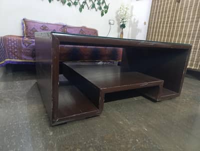 Wooden Table with Glass Top | Fresh | Solid
