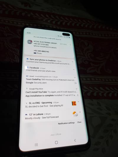 hi I am selling my  Samsung S10 plus 8 /512 gb pta approved