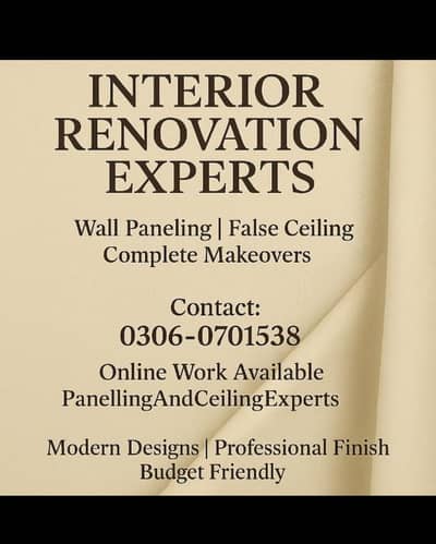 Interior Renovation Experts