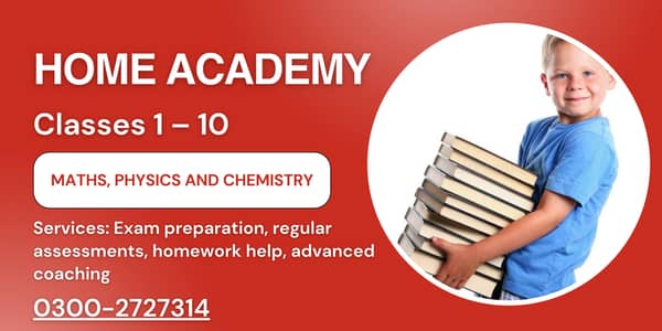 Home Academy – Tuition for Class 1 to 10 (All Subjects)