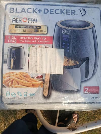 black and decker air fryer new