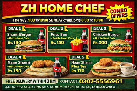ZH HOME CHEF – Fresh & Tasty Combo Deals | Free Delivery