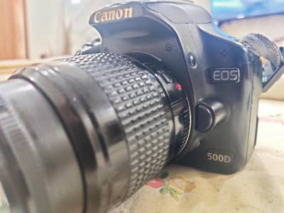canon 500d dslr camera with 28-80mm lens
