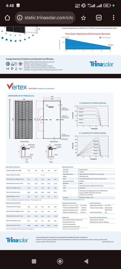 2 * 535 Watt + 1 * 585 Watt Panel  +1 L2 Stand