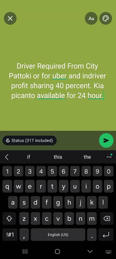 Driver Required for uber and indrive