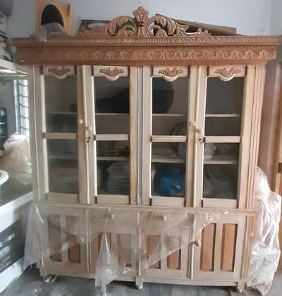 Pure wooden chinioti furniture showcase