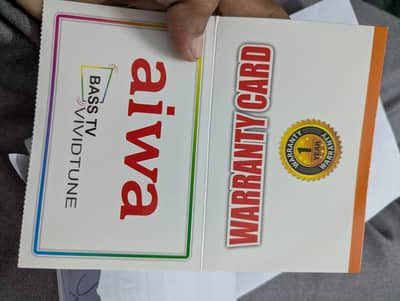 Aiwa 32" led tv New (1 day use)