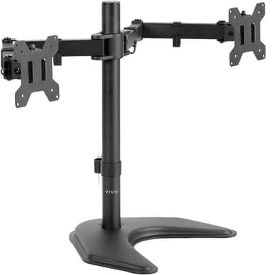 Dual arm stand for led monitors