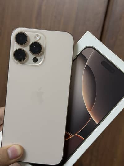 iPhone 16 Pro Max 256GB | Non-PTA | Dessert Titanium | 10/10 Condition
