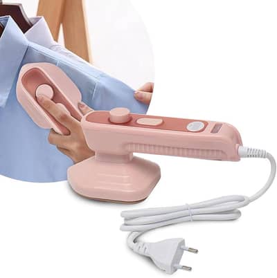 Mini steam iron (pink color)