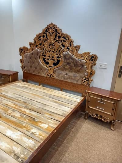 bed Set king size with side tables dressing brand new condition