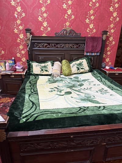 Bed for sale with side tables