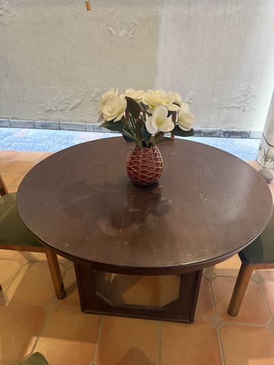 Dinning table for 4 persons pure sheesham wood price 70k