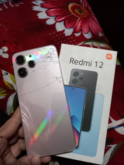 redme 12; 8GB 256GB pta approved front and back break only