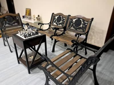 Regal Refurbished Antique Cast Iron Garden Chairs!