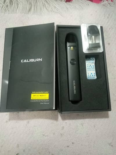 Caliburn A2 Pod with Box And Extra Quail Good Batery Health
