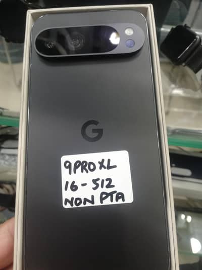 Google pixel 9 pro xl  512 gb Black Complete box sim time