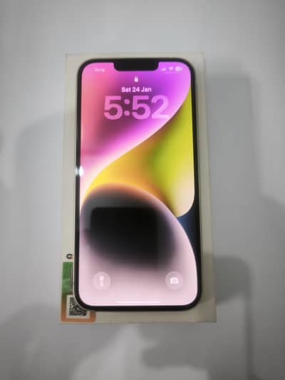 iPhone 14 128GB 100% Battery, Under Warranty, Box & Original Charger.