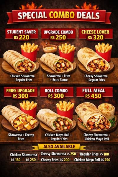 Stall fries and shawarma job offer