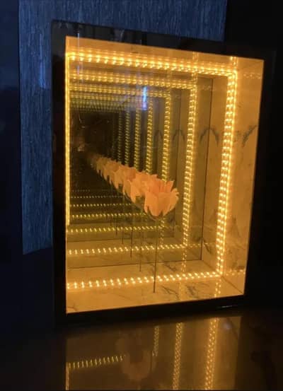 Infinity LED Mirror Frame – Room Decor Wall Light