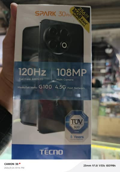 spark 30 pro 8/256 non active PTA approved new