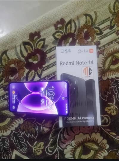 Redmi note 14 8gb 256gb 9 month warranty hai