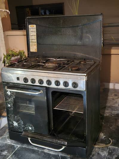 Cooking range 5 burner, with two oven.