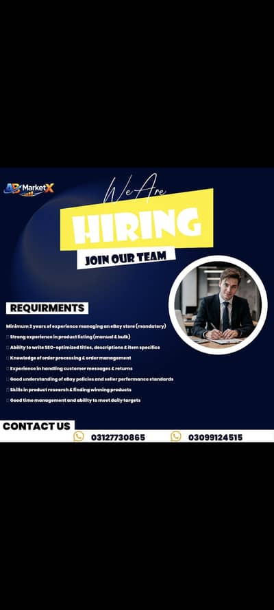 eBay Store Manager Required – 2 years Experience