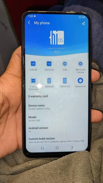 Tecno Camon15pro
