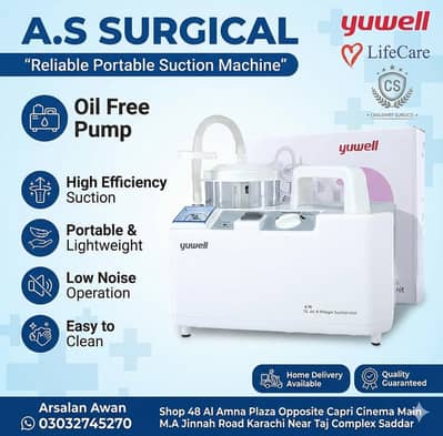 Suction Machine for Medical Use Available in Karachi