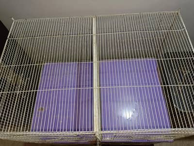4 portion easily removable partition and flight cage