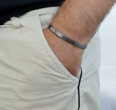 premium Stainless Steel Mangetic Therapy Bracelet adjustable handmade