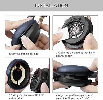 Jabra Elite 45H Evolve2 65 Headphone - Ear Pads Pillow Cushions