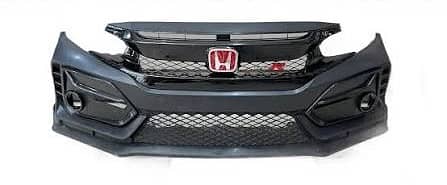 Civic x type r bumper black