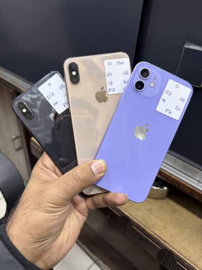 Iphone x,Xsmax, and 12 PTA