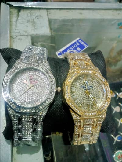 classic crystal watch for women  brand new