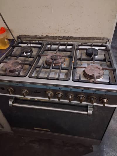 cooking range in used