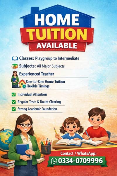 Home Tuition Available