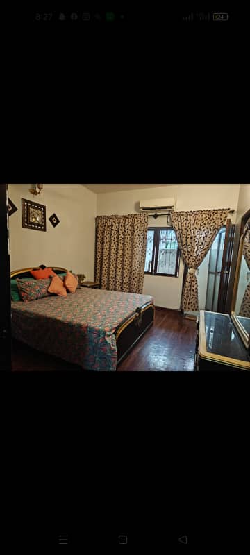 Full furnished 2 bed drawing room portion available for rent on daily and weekly basis in abid town gulshan e iqbal block 1 ,0-3-0-6-9-0-6-7-4-1