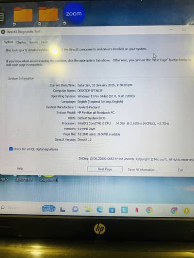 HP Pavilion G6 Core i3 Laptop – Working Condition