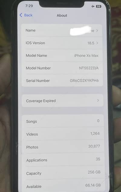 iPhone XS Max 256 gb
