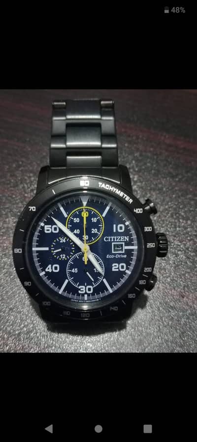Citizen Eco-Drive Chronograph watch, model number CA0645-82L.