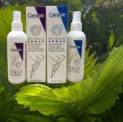 Hair Removal with cera VeHair removal spray 150ml  For men and women
