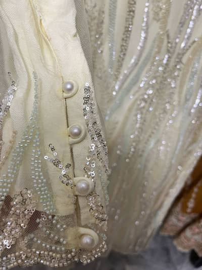 Net dress in powder yellow