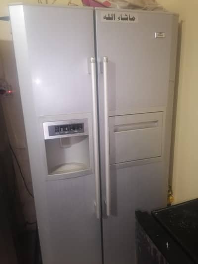 Haier double door fridge is good condition