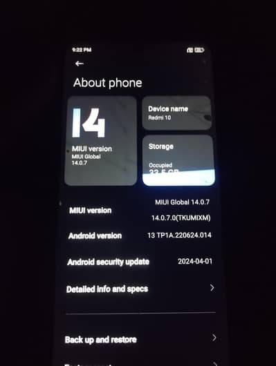 redmi 10 6/128 official pta