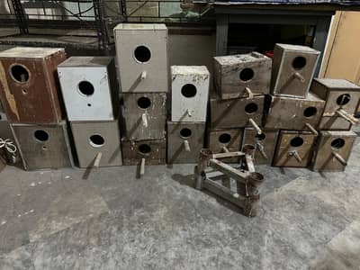 Cages, accessories , Feed cleaner machine , whole setup sale