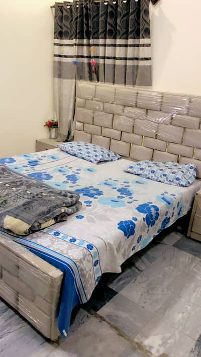 Bed side table with dressing table & mattress