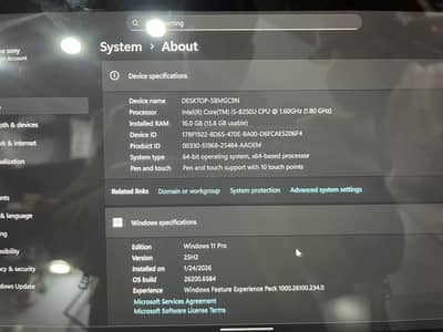 HP New Logo Non Touch-screen Core i5 8th Generation 16GB Ram 256GB