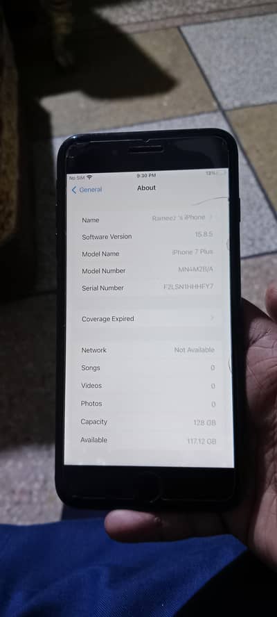 iPhone 7 plus PTA Prof 128GB
